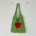 Heart Hollow Knit Tote - DippedShop Wholesale - #9619