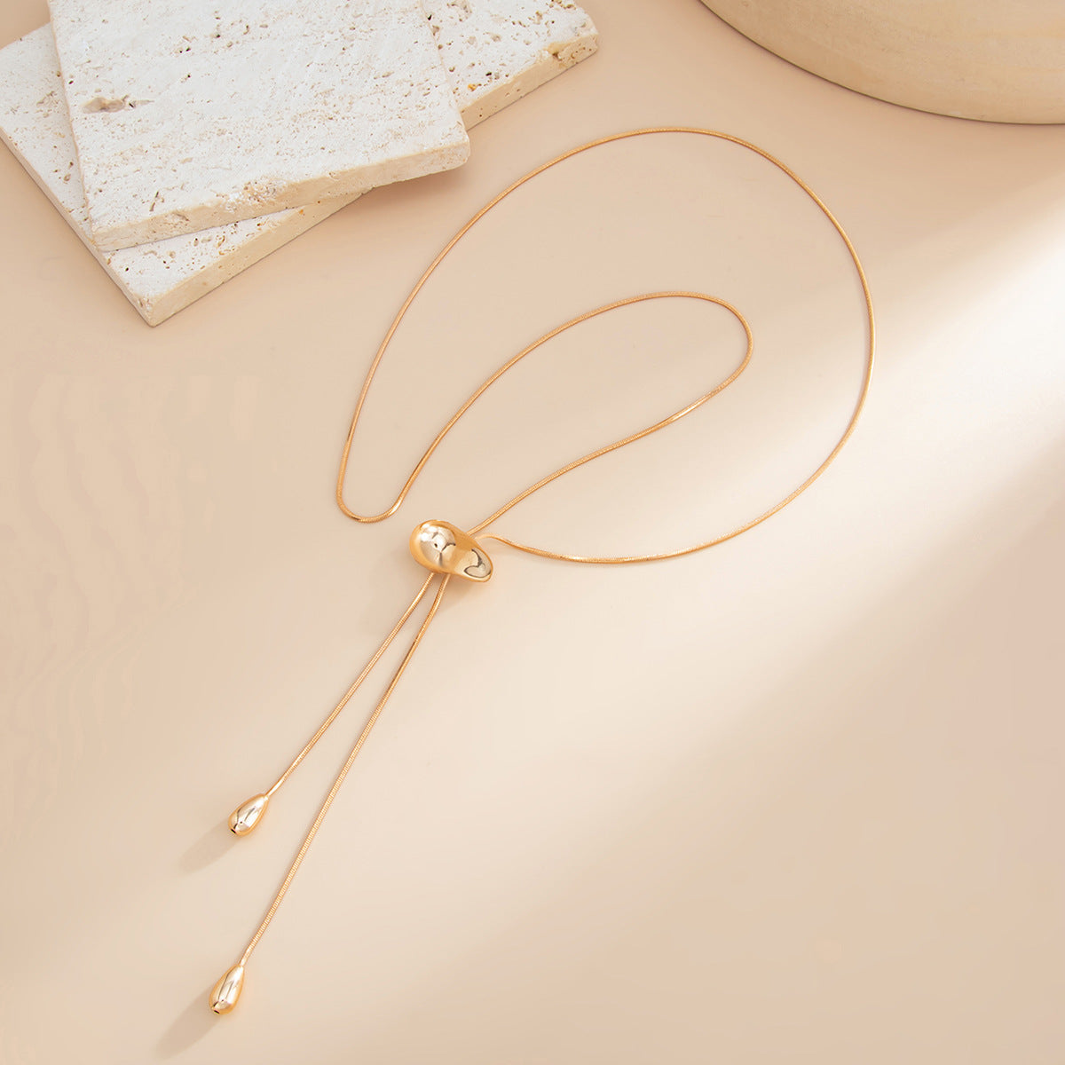 Bean Pendant Necklace - DippedShop Wholesale - #8739