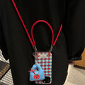 Plaid Crossbody Phone Case - DippedShop Wholesale - #5459