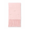 Cute Bowknot Solid Color Tassel Warm Scarf W6W6NSC127
