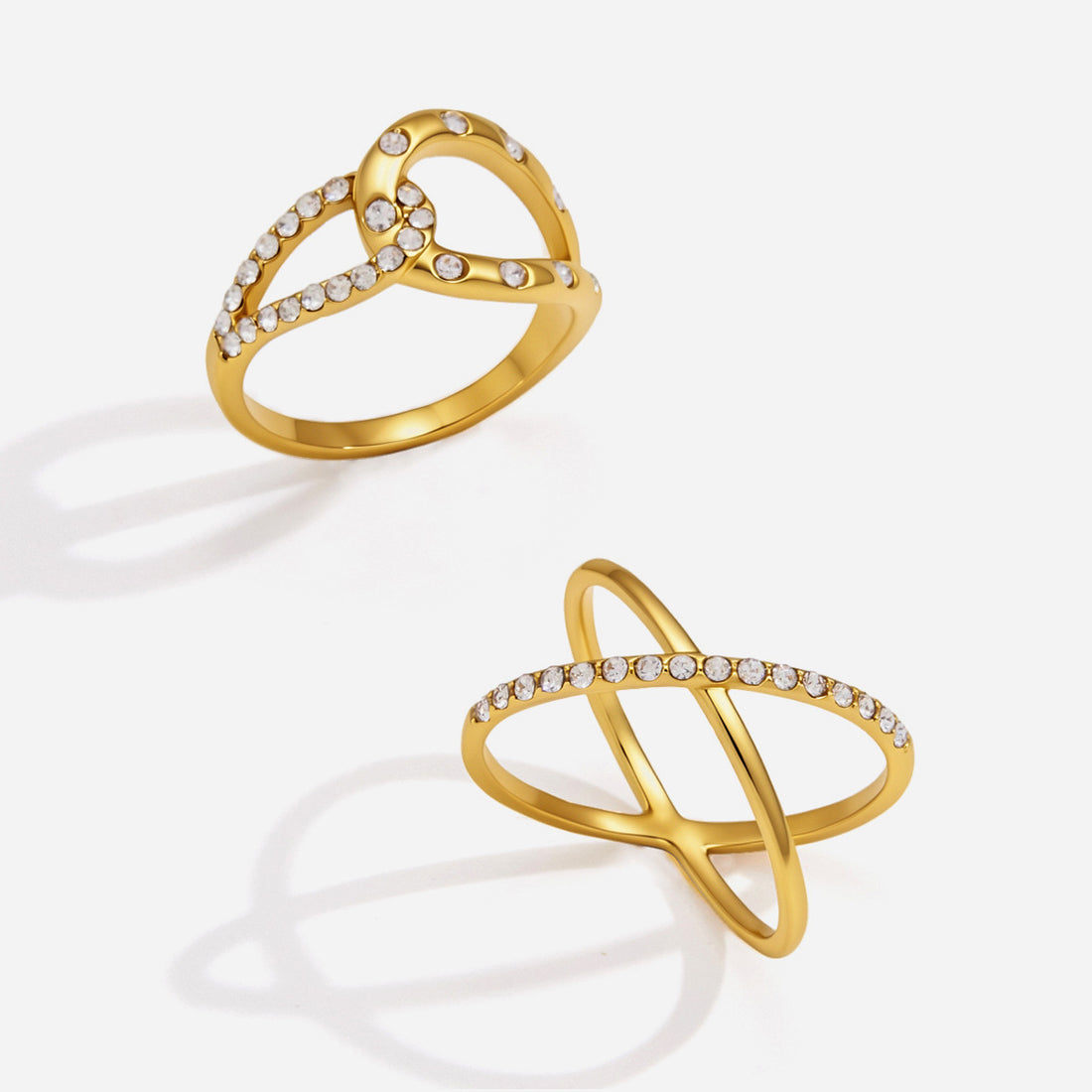 Geometric Cubic Zirconia Ring - DippedShop Wholesale - #9427