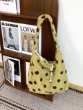 Plush Polka Dot Shoulder Bag - DippedShop Wholesale - #0611