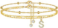 Trendy Initial Letter Gold Pla - DippedShop Wholesale - #4755