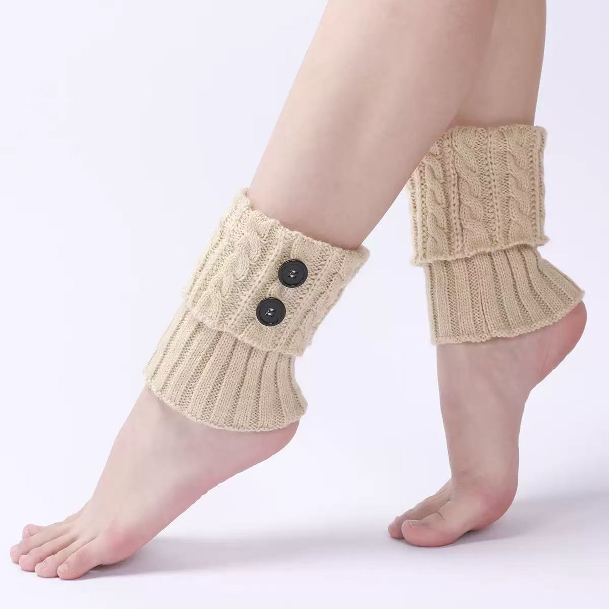 Cable Knit Boot Cuffs - DippedShop Wholesale - #8339