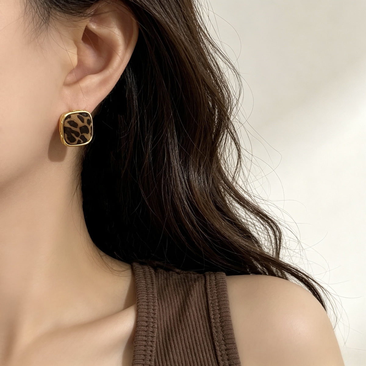Geometric Square Stud Earrings - DippedShop Wholesale - #0131