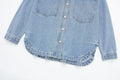 Trendy Denim Polo Shirt - DippedShop Wholesale - #1459
