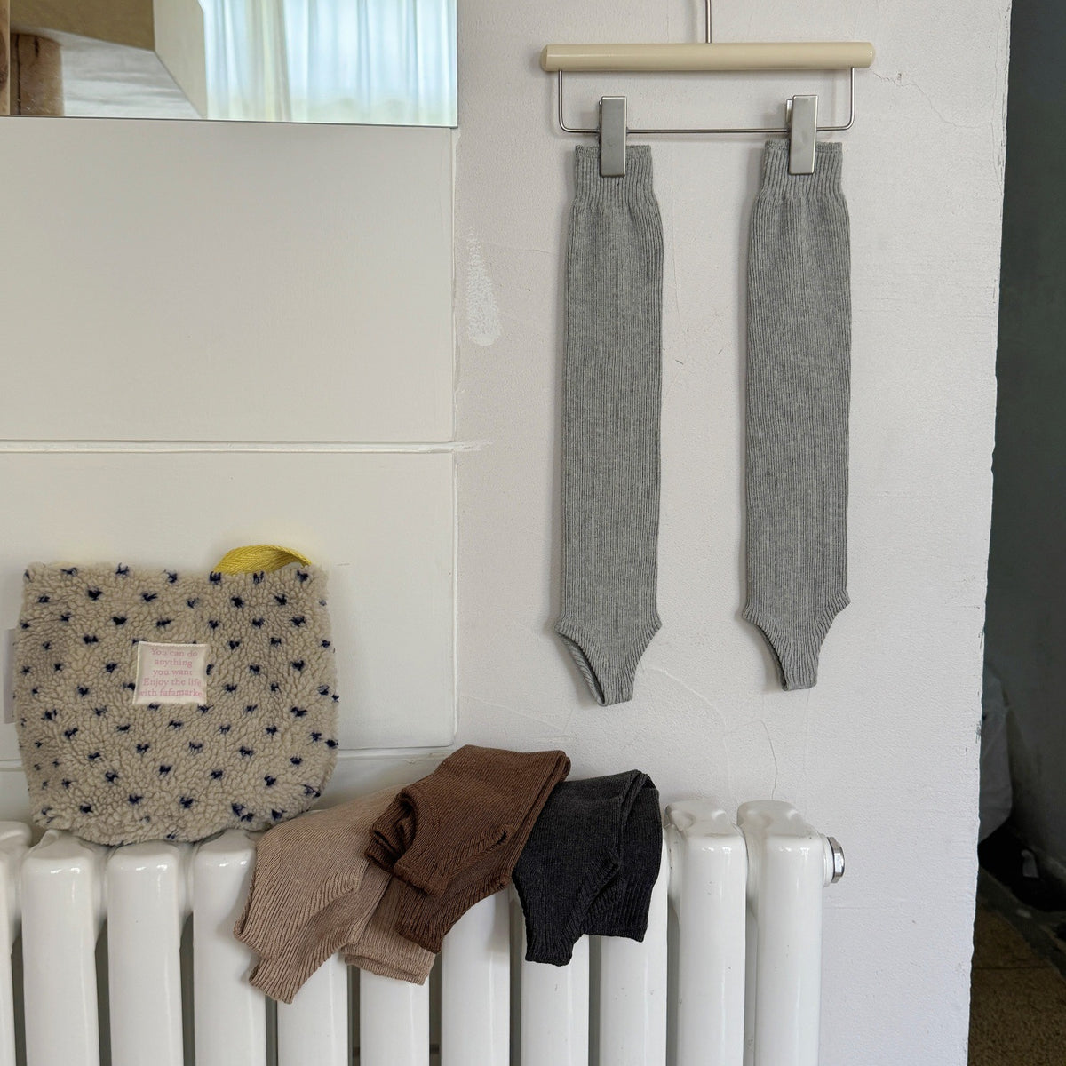 Simple Knitted Solid Color Toeless Leg Warmers 6W8FSO871