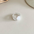 Gold Plated Natural Stone Open - DippedShop Wholesale - #2643