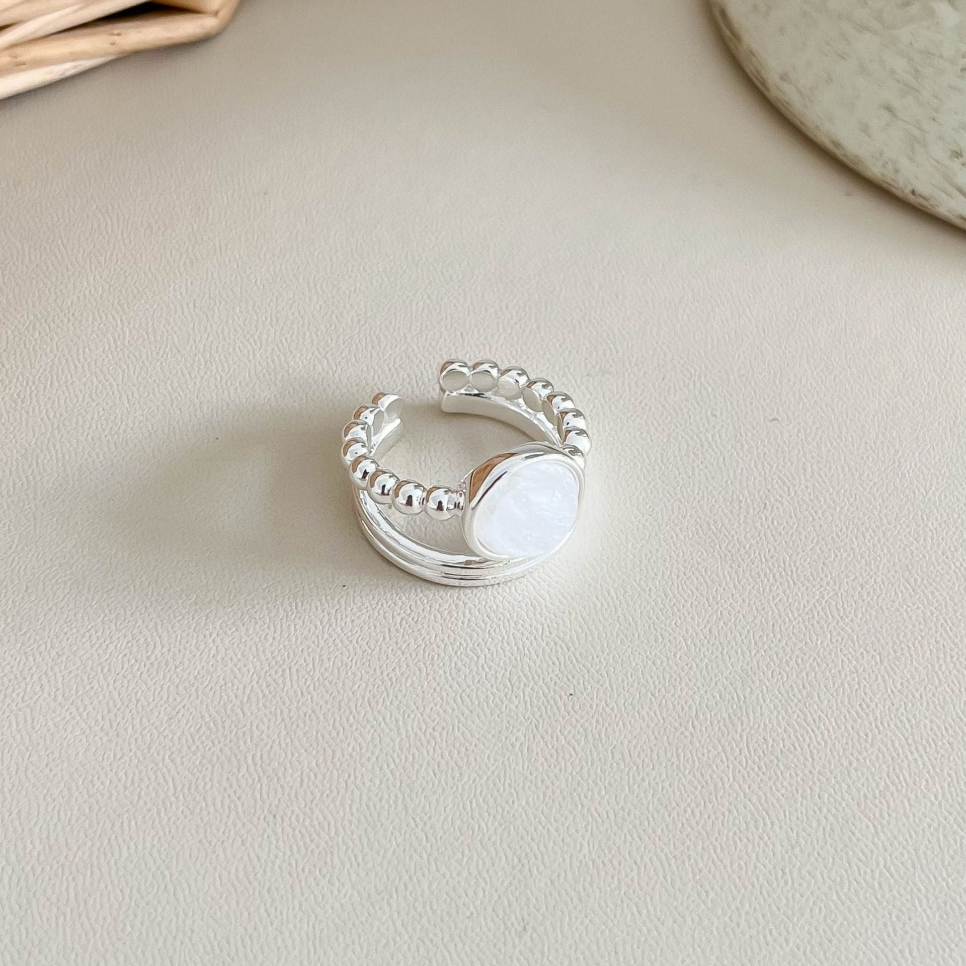 Gold Plated Natural Stone Open - DippedShop Wholesale - #2643