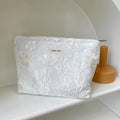 Flower Embossed Makeup Bag - DippedShop Wholesale - #2803
