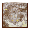 Vintage Floral Print Twill Silk Square Scarf MK2BW6W6NSI03