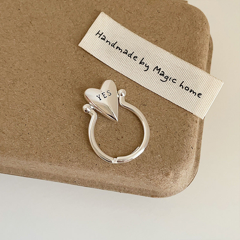 Gold Plated Heart Fidget Ring - DippedShop Wholesale - #5043