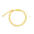 Casual Gold Bead Braided Rope Adjustable Bracelet 6W6JBR376