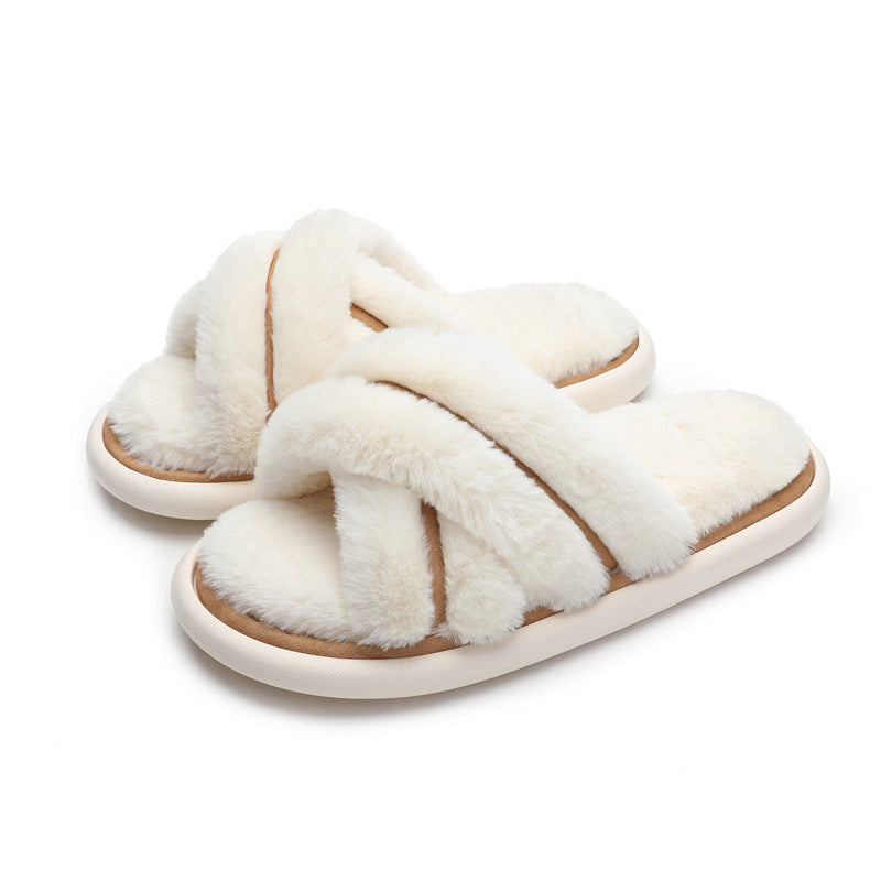 Indoor Plush Non-Slip Slippers - DippedShop Wholesale - #7283