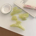 Plaid Acetate Hair Claw - DippedShop Wholesale - #1763