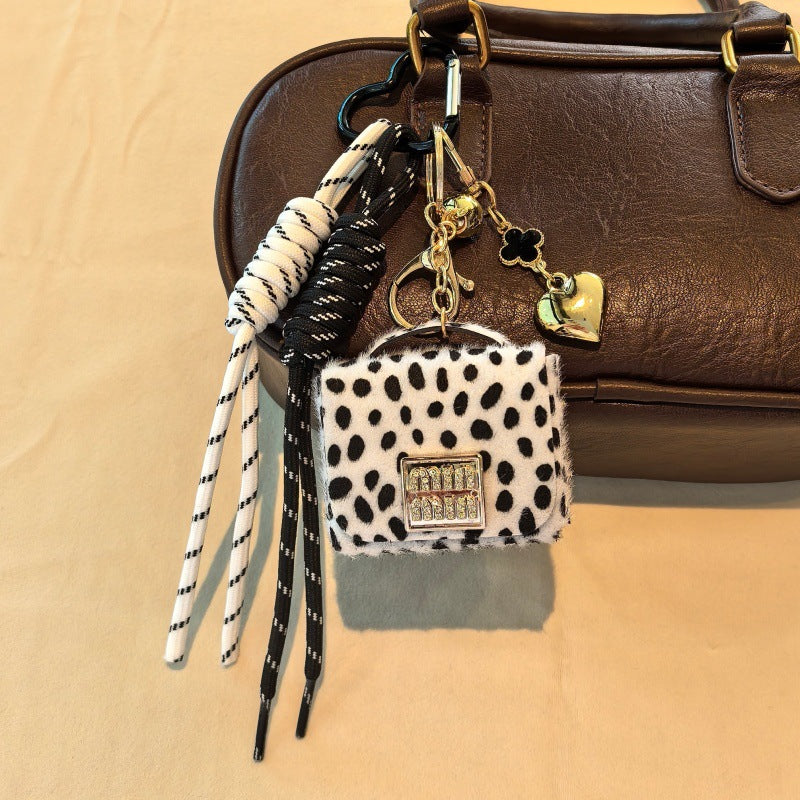 Stylish Leopard Handbag Pendant Keychain Bag Charm 6W10BBC378