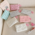 Stylish Bowknot Embossed Portable Makeup Bag MK2BW6S10BOB71
