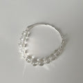 Simple Transparent Crystal Beaded Chain Bracelet 6W6JBR340