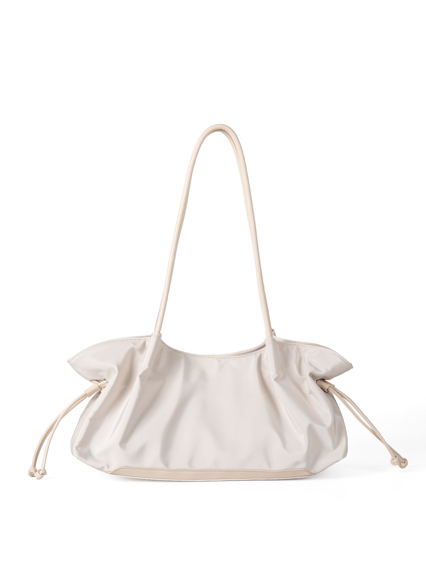 Casual Solid Color Drawstring Ruffled Shoulder Bag 6W10BBG1363