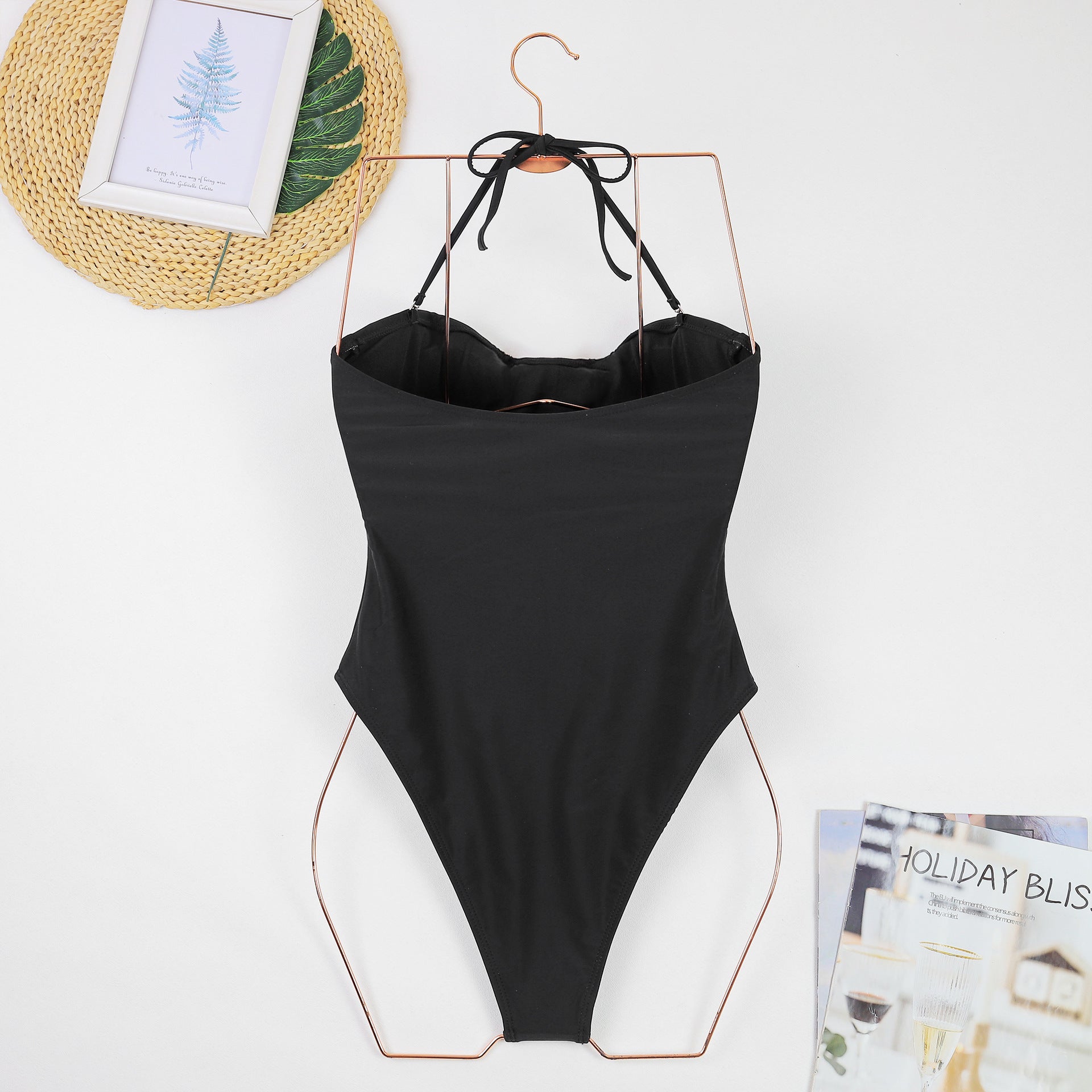 Solid Strapless Swimsuit - DippedShop Wholesale - #4947