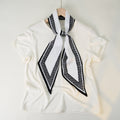 Striped Silk Scarf - DippedShop Wholesale - #4963