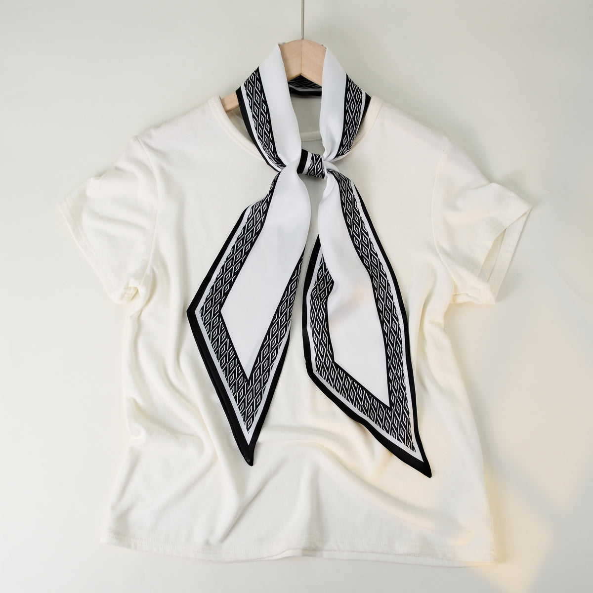 Striped Silk Scarf - DippedShop Wholesale - #4963