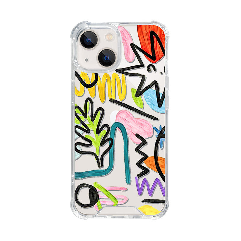 Zebra Print Graffiti Shockproof Protection iPhone Case 6Z13HPC208