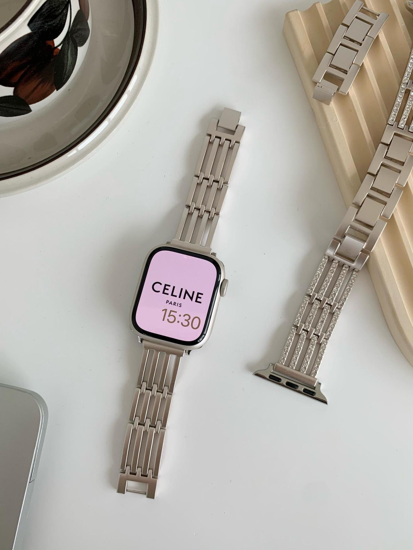 Slim Starlight Stainless Steel Metal Watch Band 6W6JWA86