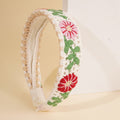 Knitted Floral Head Band - DippedShop Wholesale - #8259