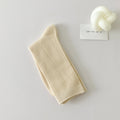 Minimalist Solid Color Scrunch Crew Socks 6W8FSO668