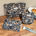 Fresh Daisy Jacquard Large Capacity Makeup Bag MK2BW6W10BOB395