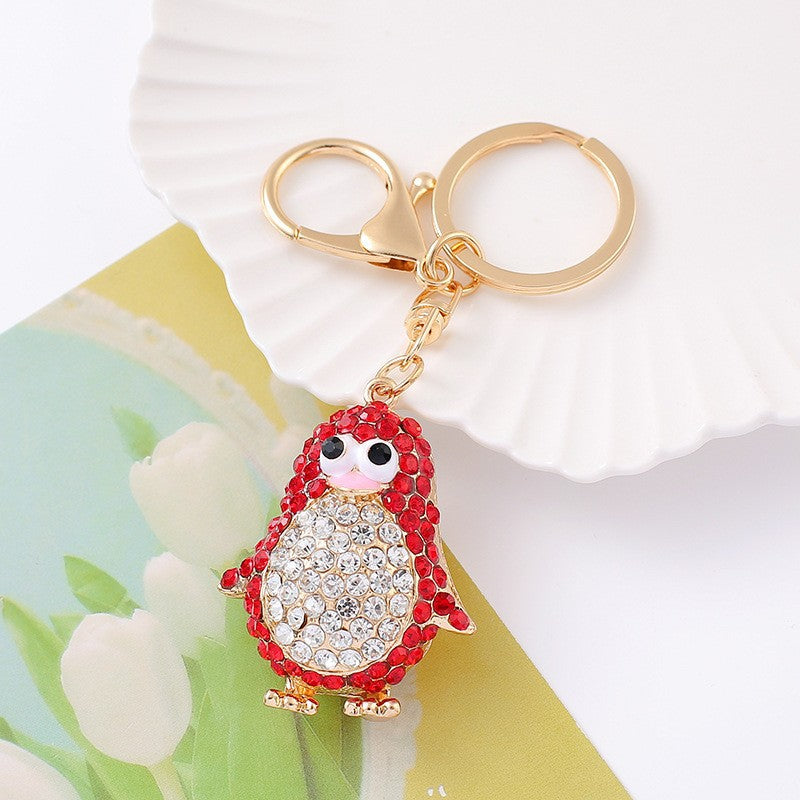 Funny Rhinestones Dolphin Pendant Keychain Bag Charm 6W10BBC632