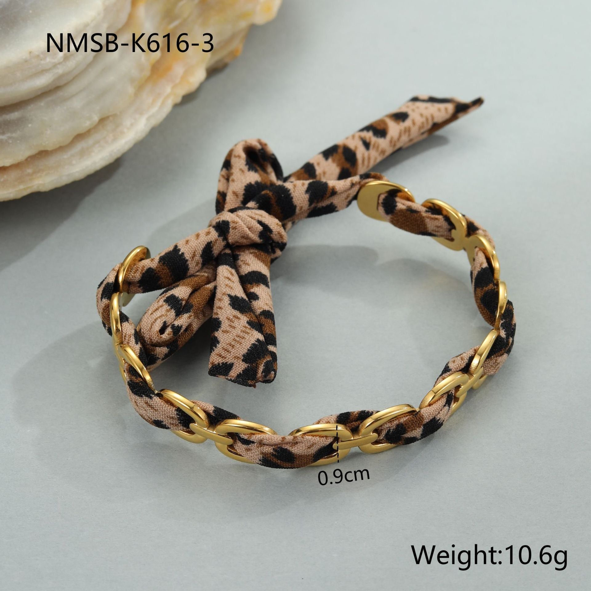 Leopard Print Scarf Bracelet - DippedShop Wholesale - #4067