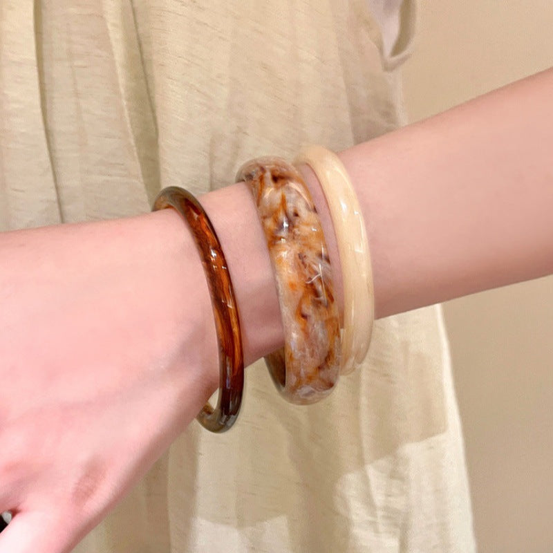 Irregular Vintage Geometric Acrylic Bracelets DP25D636