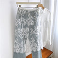 Jacquard Double Layer Wrap Skirt - DippedShop Wholesale - #7651