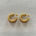 Elegant Gold Plated C-Shape Ho - DippedShop Wholesale - #6131