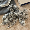 Vintage Floral Print Bowknot High Elastic Scrunchies 6W6HSR490
