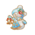 Christmas Series Enamel Rhinestone Brooch 6W6JPB63