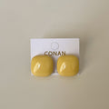 Enamel Square Stud Earrings - DippedShop Wholesale - #4403