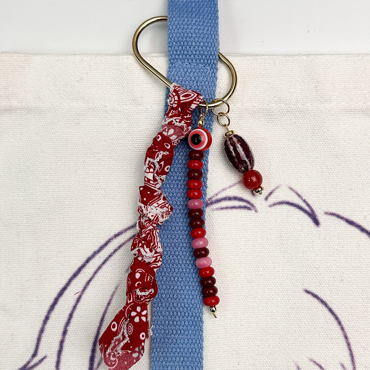 Vintage Agate Beaded Scarf Charm - DippedShop Wholesale - #1747