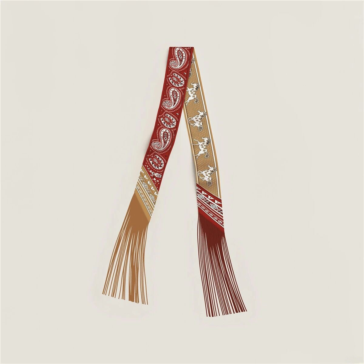 Color Block Silk Scarf - DippedShop Wholesale - #2627