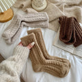Thickened Cable Knit Winter Crew Socks 6W8FSO883