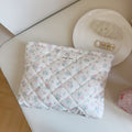 Floral Cotton Makeup Bag - DippedShop Wholesale - #2547