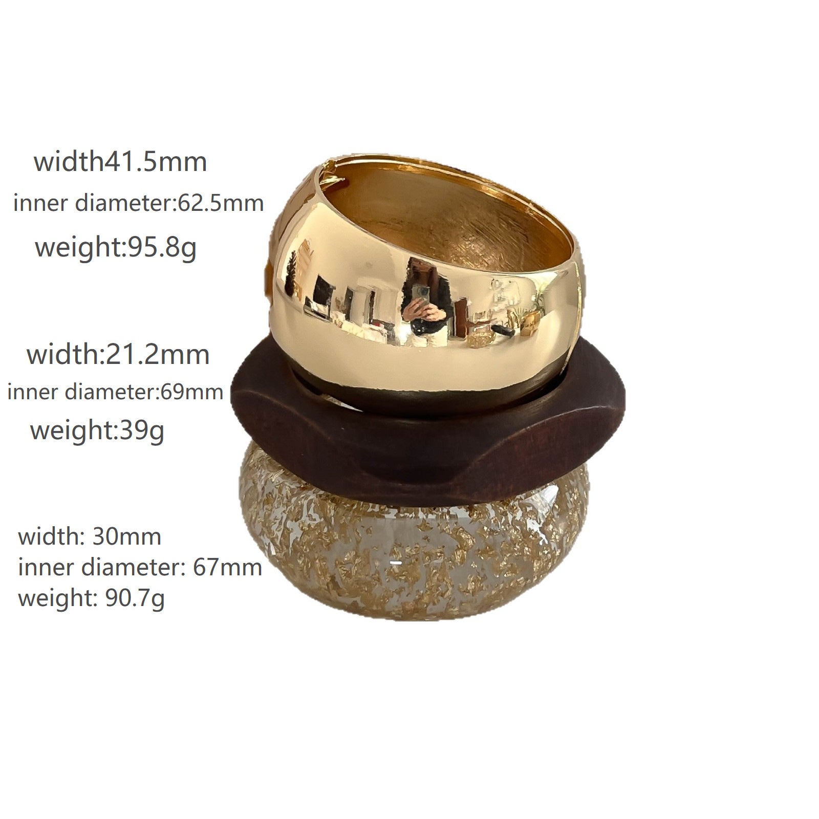 Trendy Irregular Stackable Wid - DippedShop Wholesale - #2819