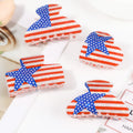 USA Independence Day Flag Hair Clip 8AS6HCP67T