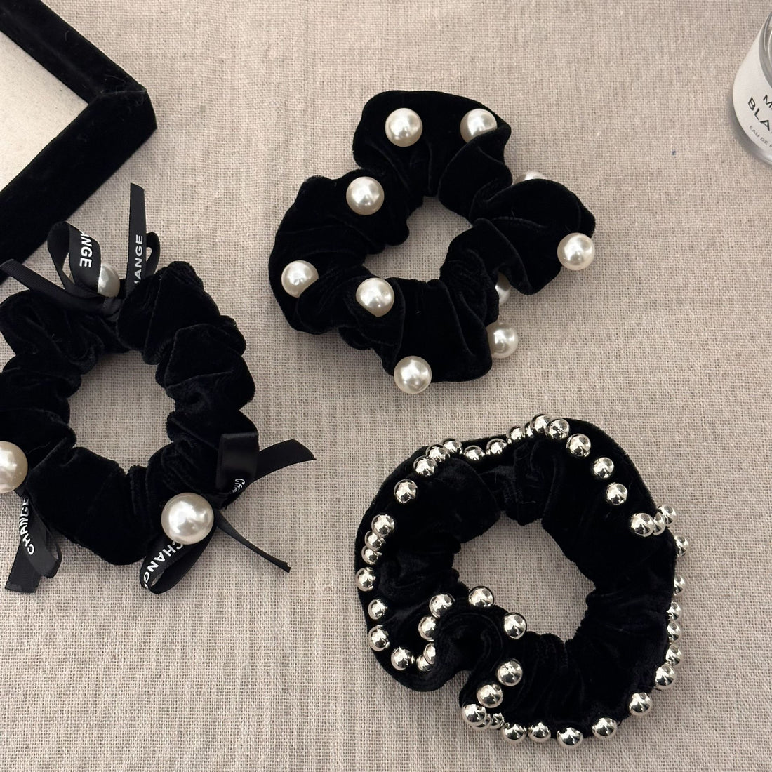 Velvet Pearl Hair Tie - DippedShop Wholesale - #2403