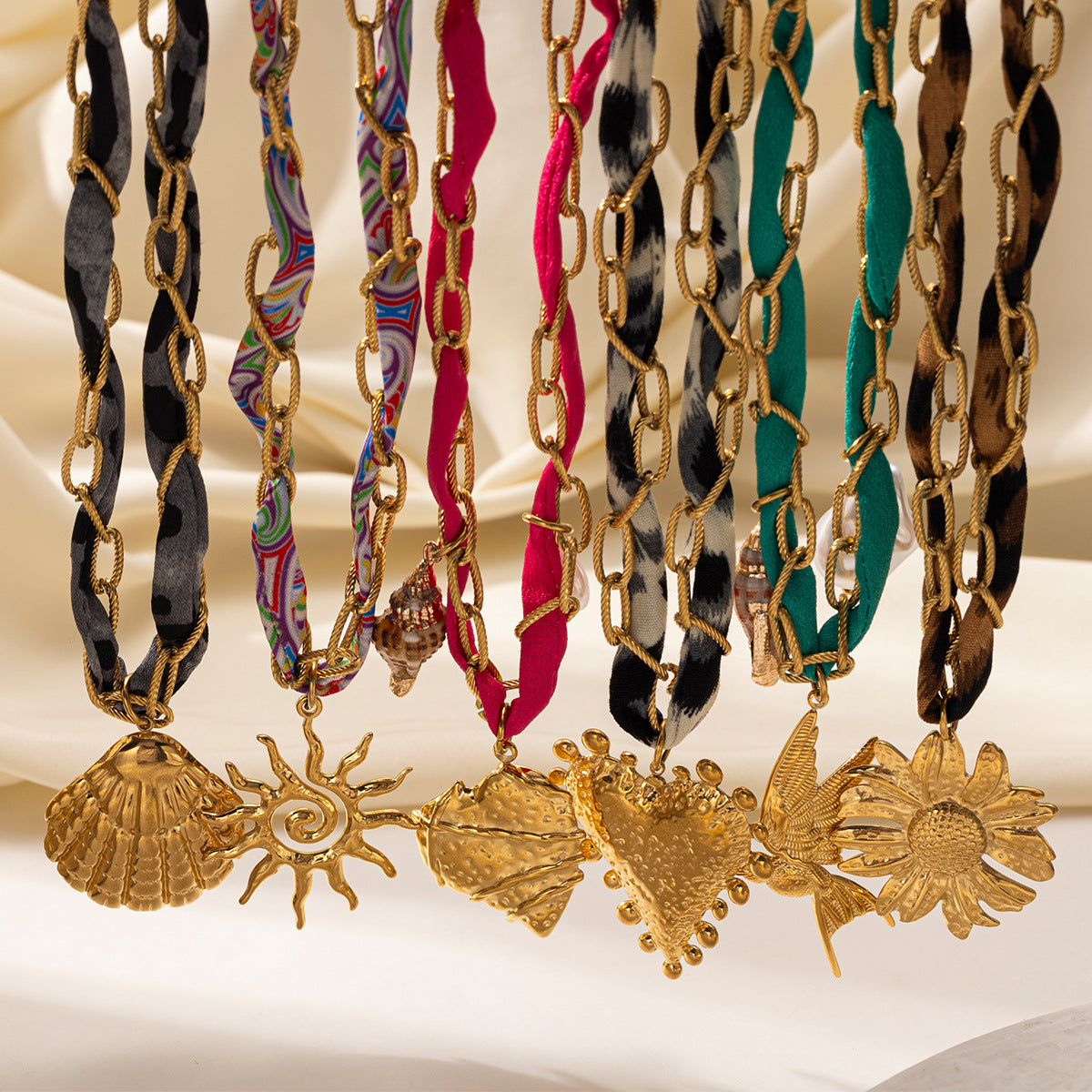 Stainless Steel Silk Chain Necklace - DippedShop Wholesale - #7955