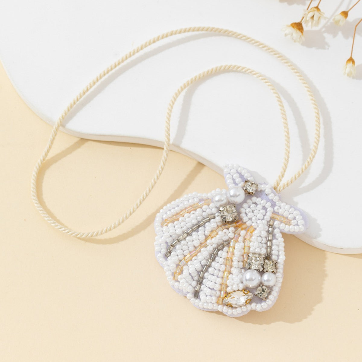 Beaded Shell Bag Charm - DippedShop Wholesale - #1939