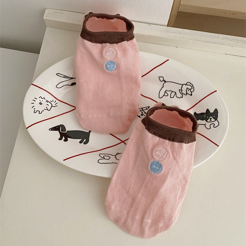 Color Block No Show Socks - DippedShop Wholesale - #0051