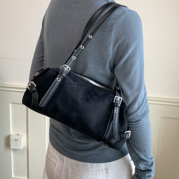Fashion Suede Large Capacity Shoulder Bag 6W10BBG1855